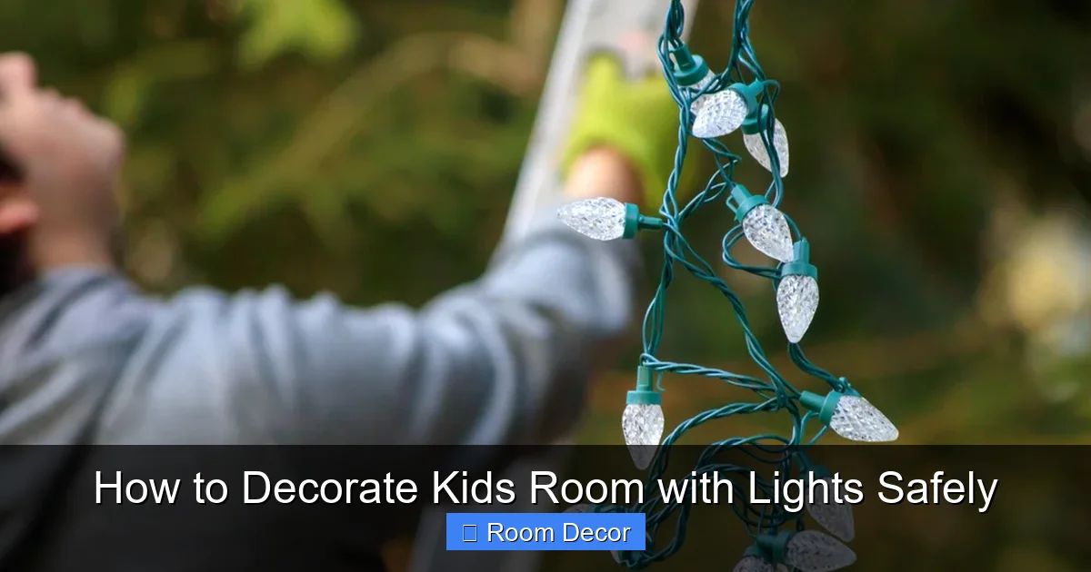 How to Decorate Kids Room with Lights Safely