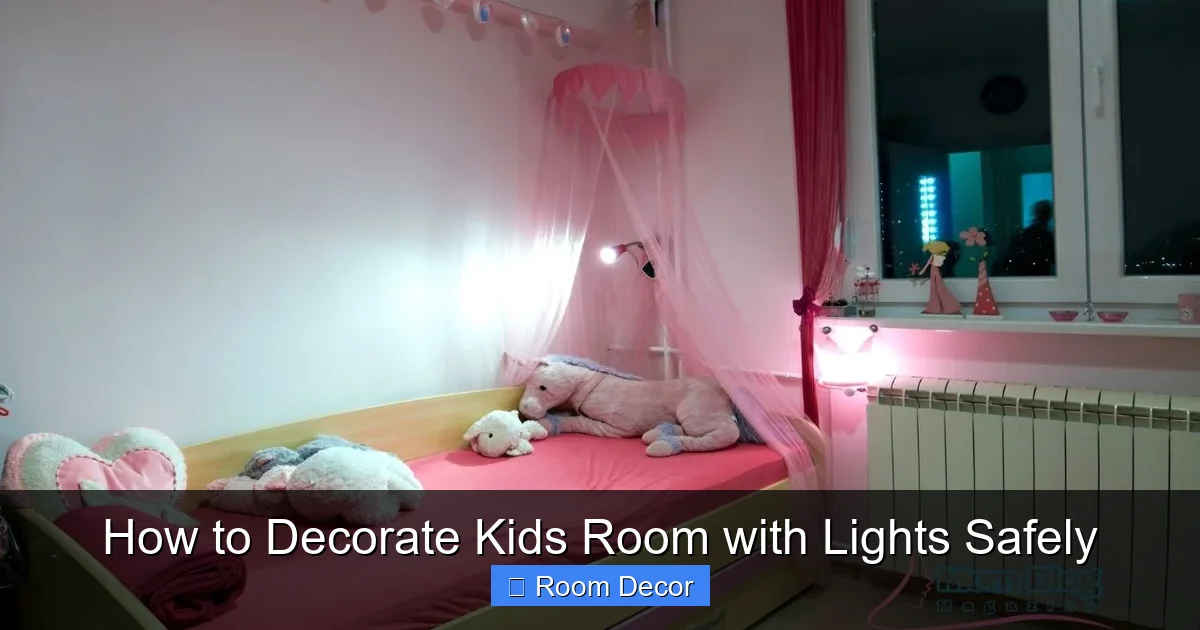 How to Decorate Kids Room with Lights Safely