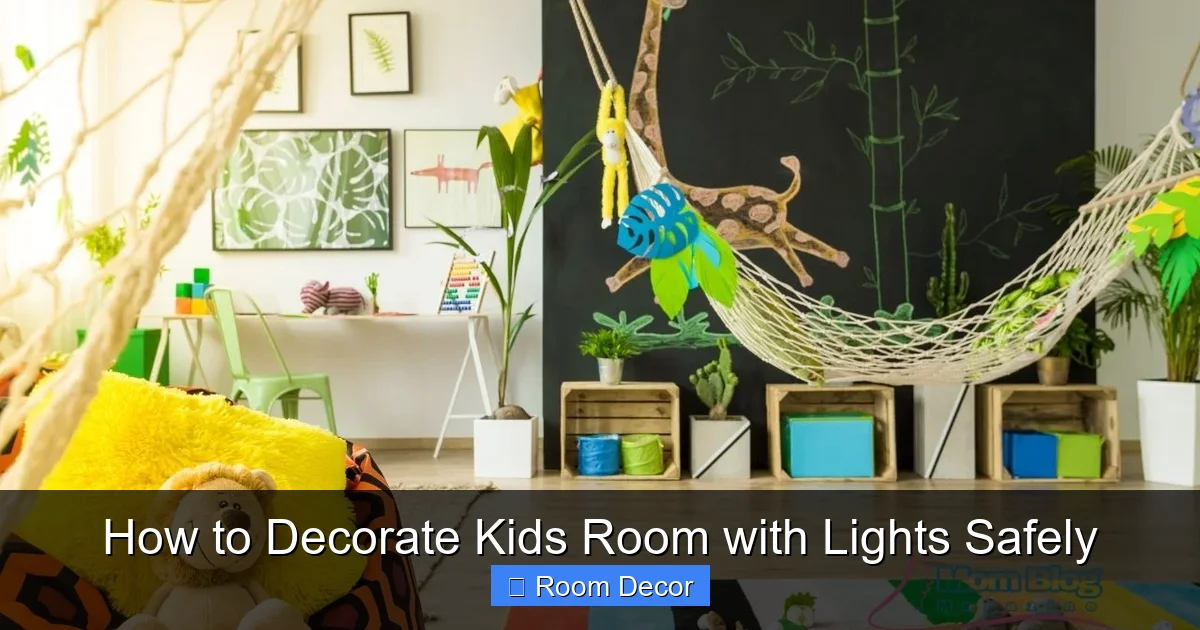 How to Decorate Kids Room with Lights Safely