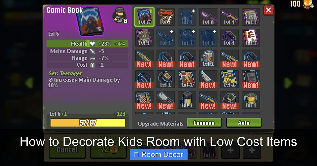 How to Decorate Kids Room with Low Cost Items