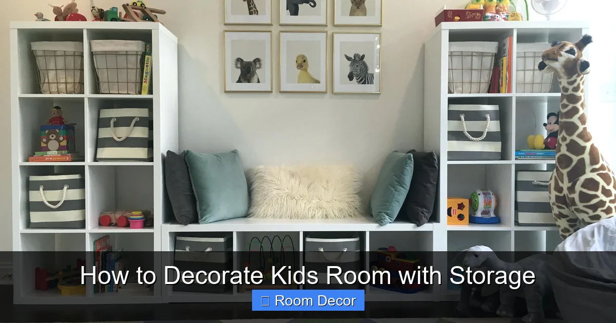 How to Decorate Kids Room with Storage