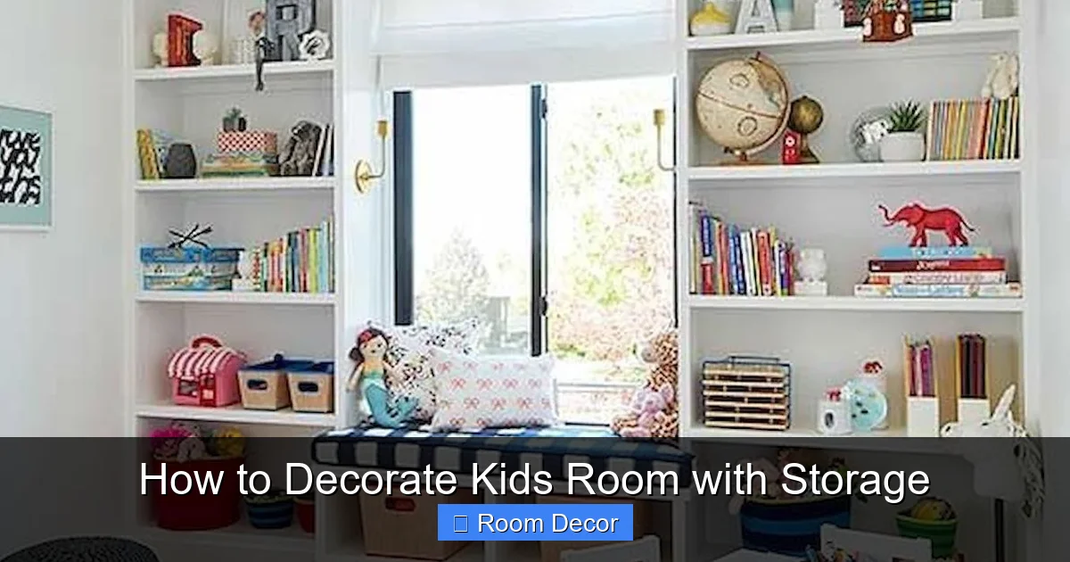 How to Decorate Kids Room with Storage