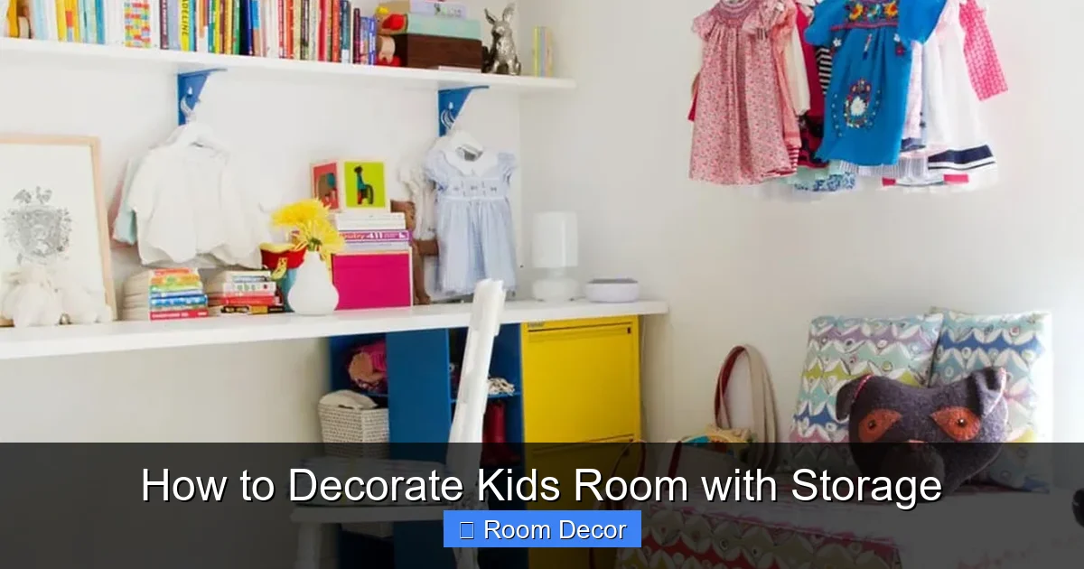 How to Decorate Kids Room with Storage