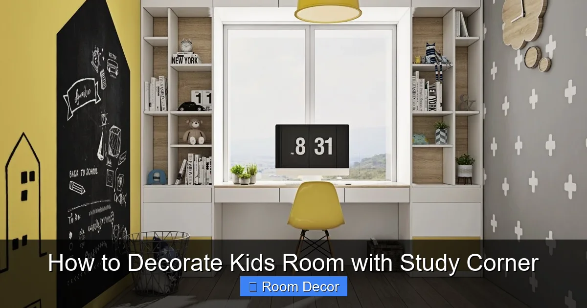 How to Decorate Kids Room with Study Corner