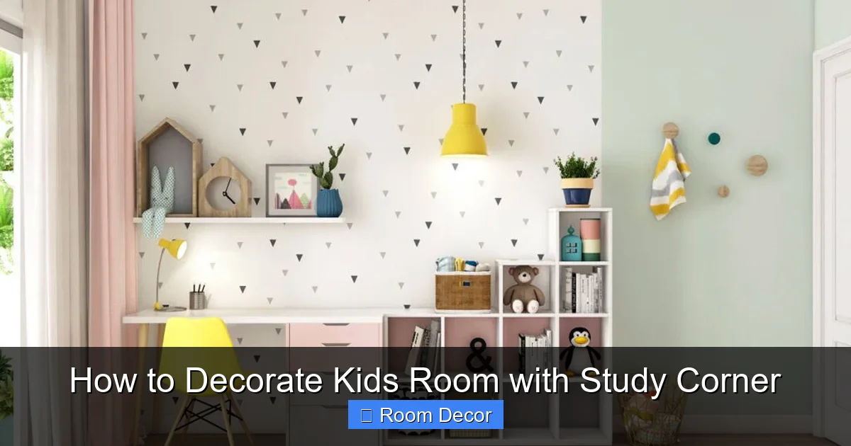 How to Decorate Kids Room with Study Corner
