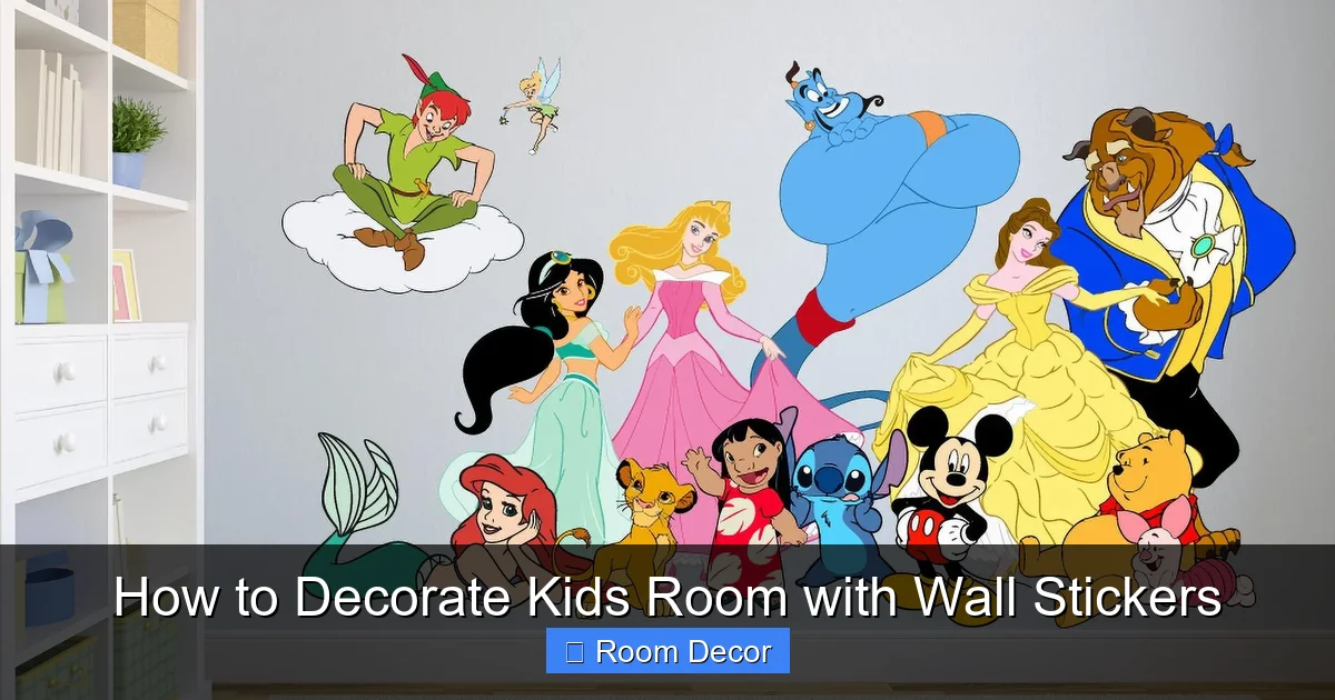 How to Decorate Kids Room with Wall Stickers
