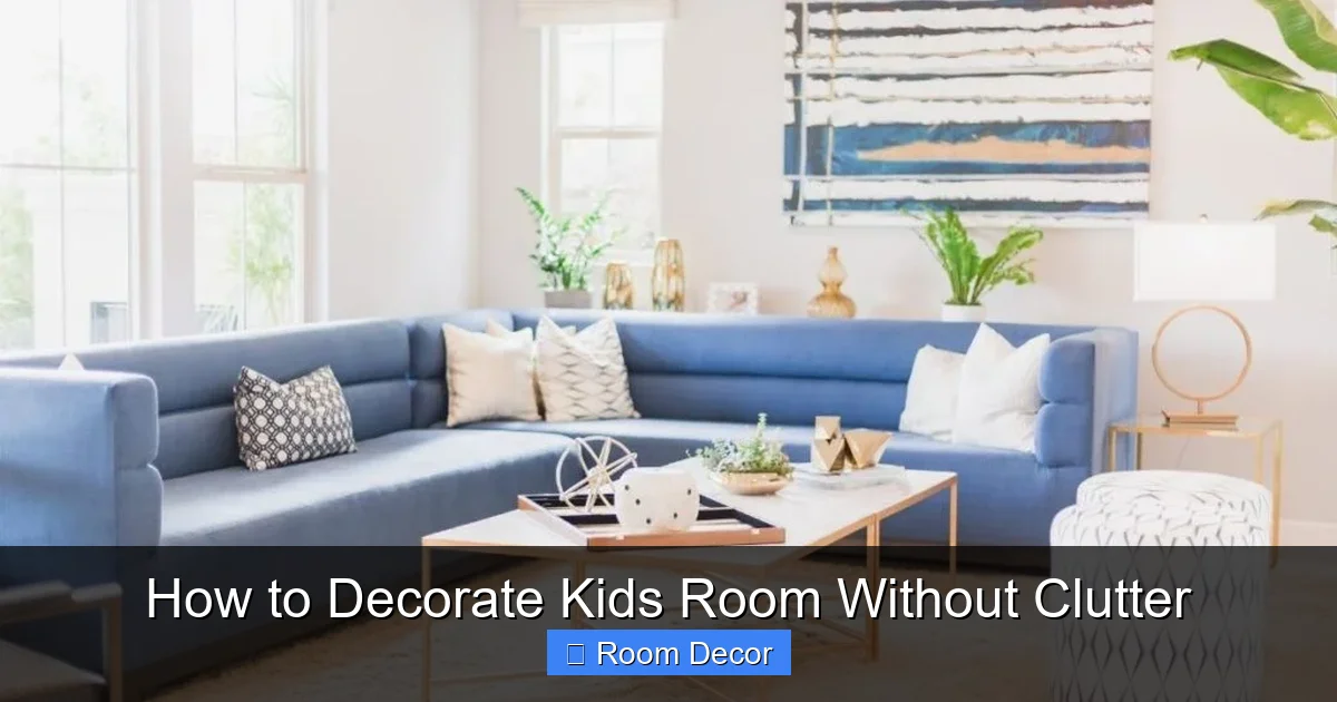 How to Decorate Kids Room Without Clutter