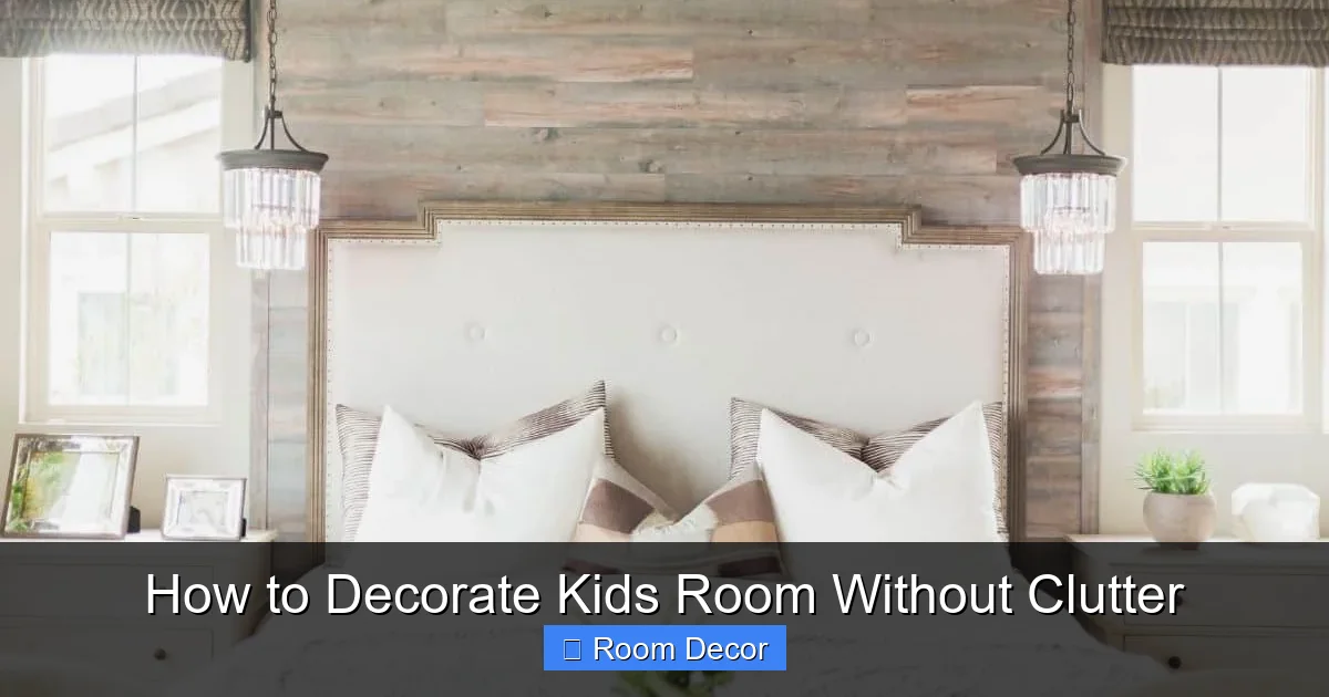 How to Decorate Kids Room Without Clutter