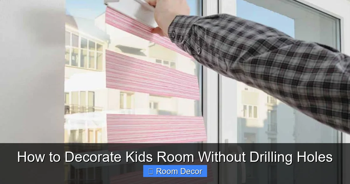 How to Decorate Kids Room Without Drilling Holes
