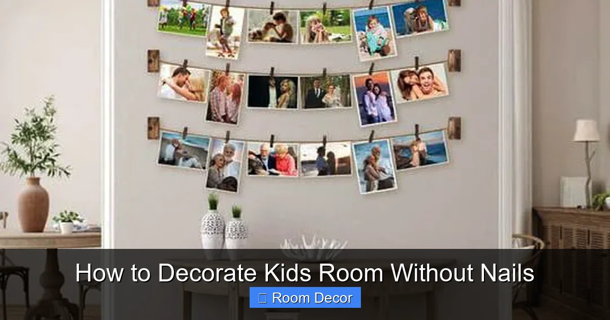 How to Decorate Kids Room Without Nails