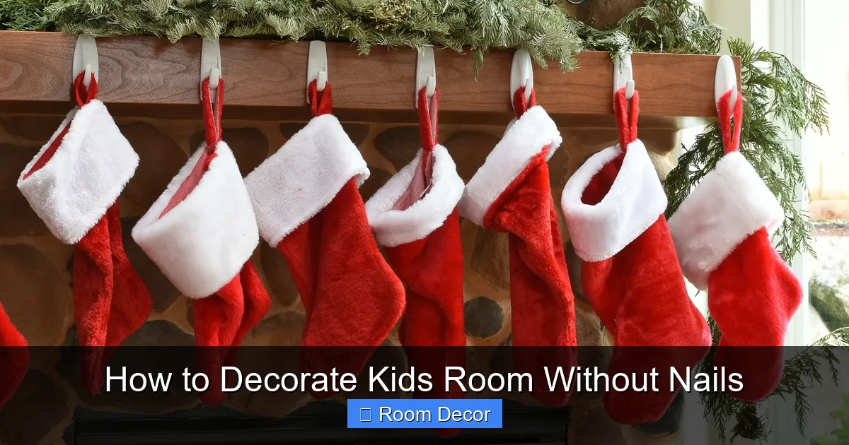 How to Decorate Kids Room Without Nails