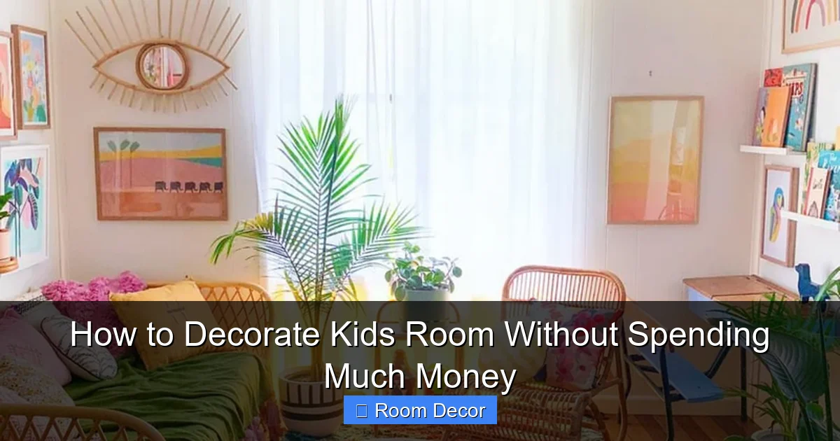 How to Decorate Kids Room Without Spending Much Money
