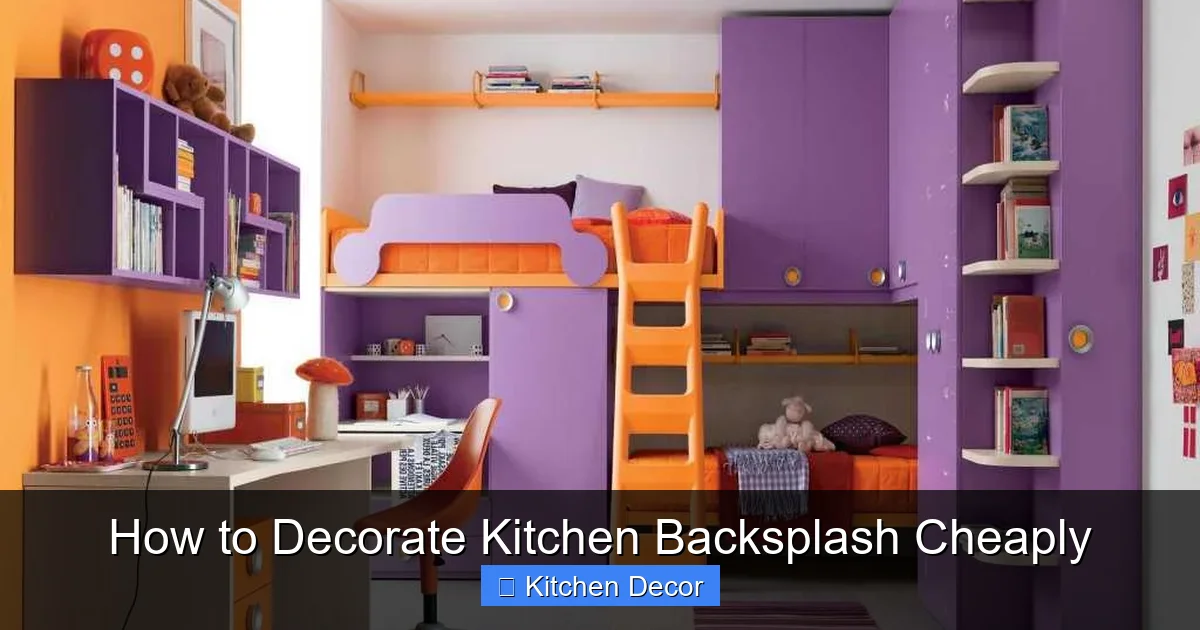 How to Decorate Kitchen Backsplash Cheaply