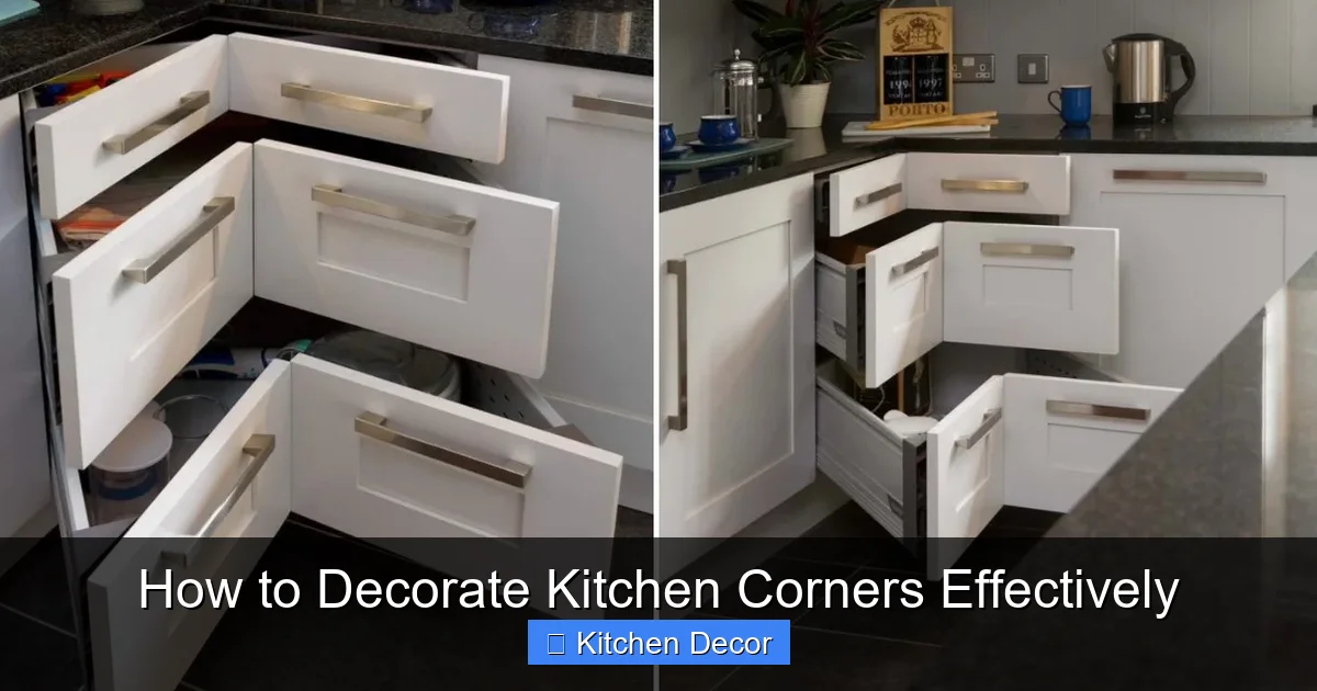 How to Decorate Kitchen Corners Effectively