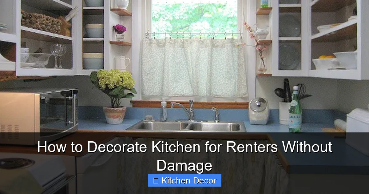How to Decorate Kitchen for Renters Without Damage