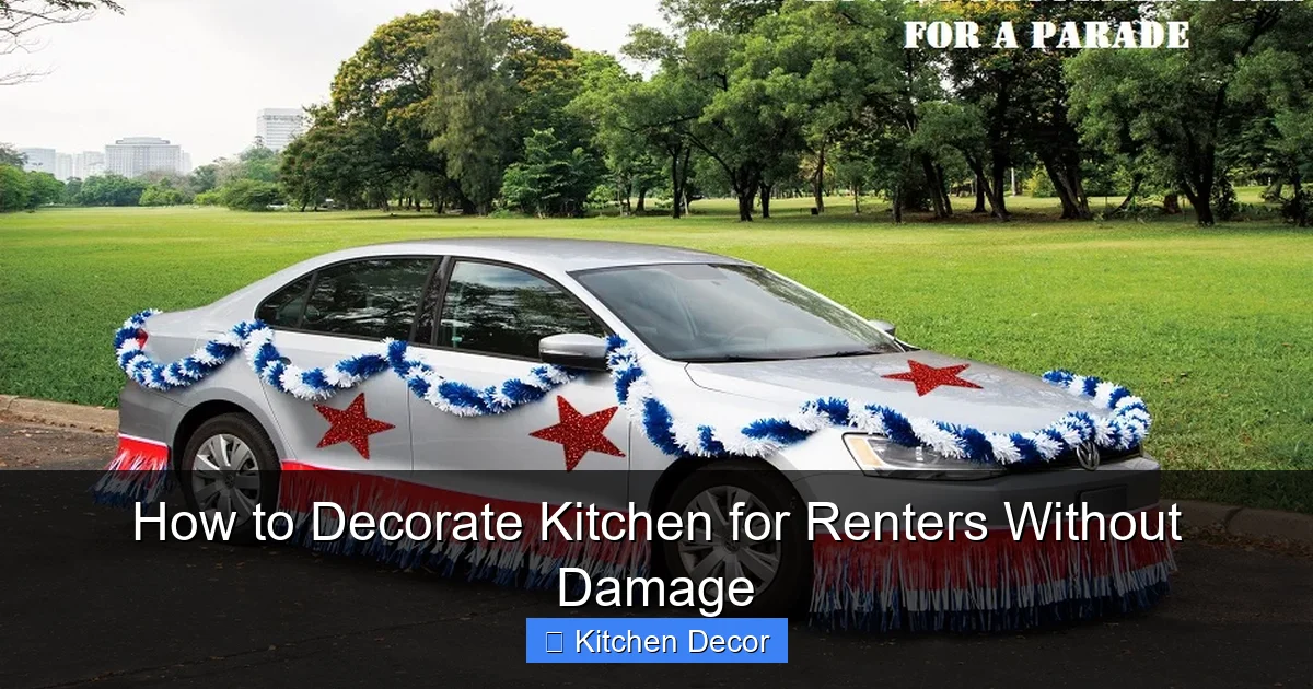 How to Decorate Kitchen for Renters Without Damage