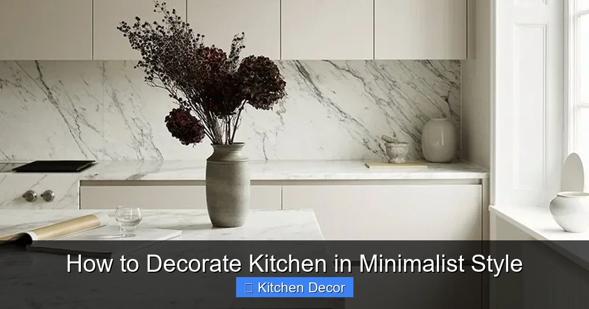 How to Decorate Kitchen in Minimalist Style