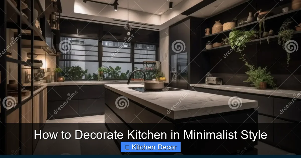 How to Decorate Kitchen in Minimalist Style