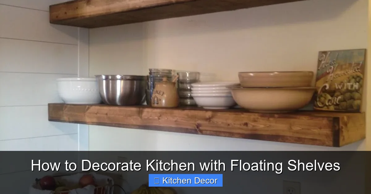 How to Decorate Kitchen with Floating Shelves