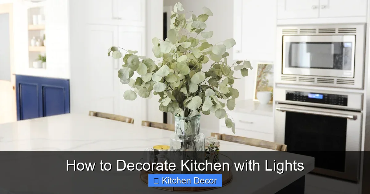 How to Decorate Kitchen with Lights