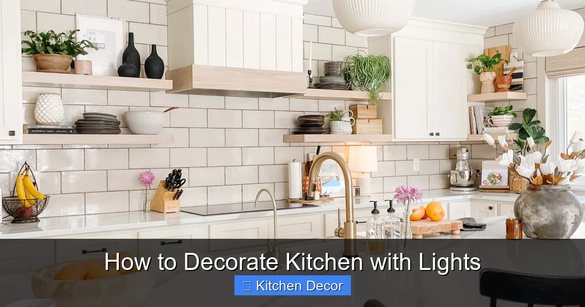 How to Decorate Kitchen with Lights