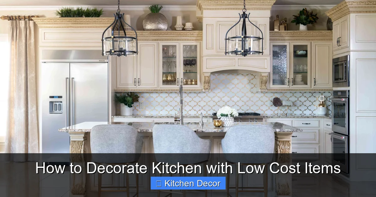 How to Decorate Kitchen with Low Cost Items