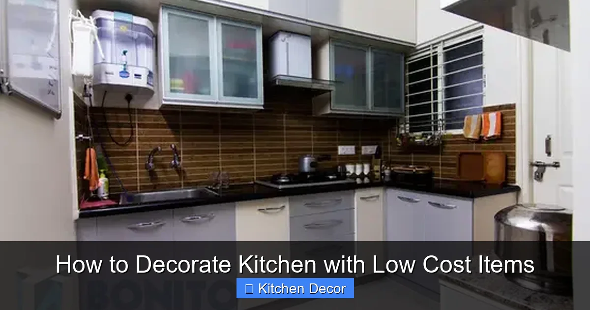 How to Decorate Kitchen with Low Cost Items