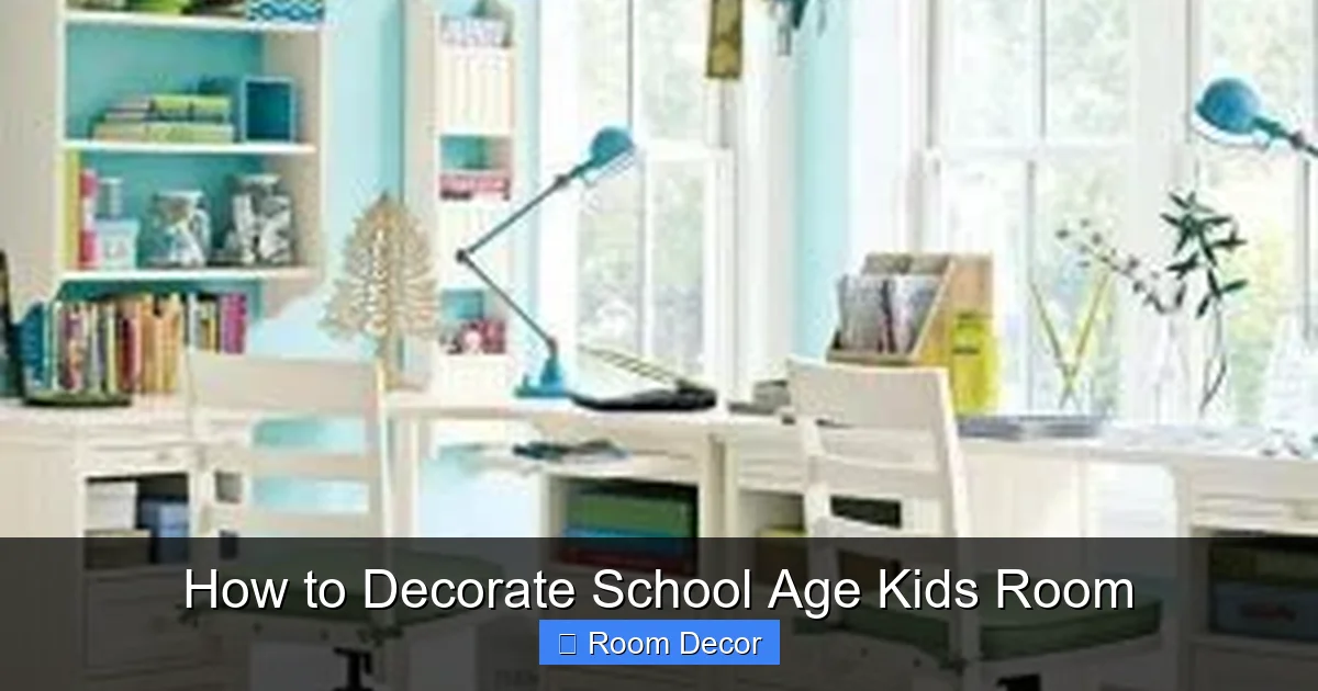How to Decorate School Age Kids Room