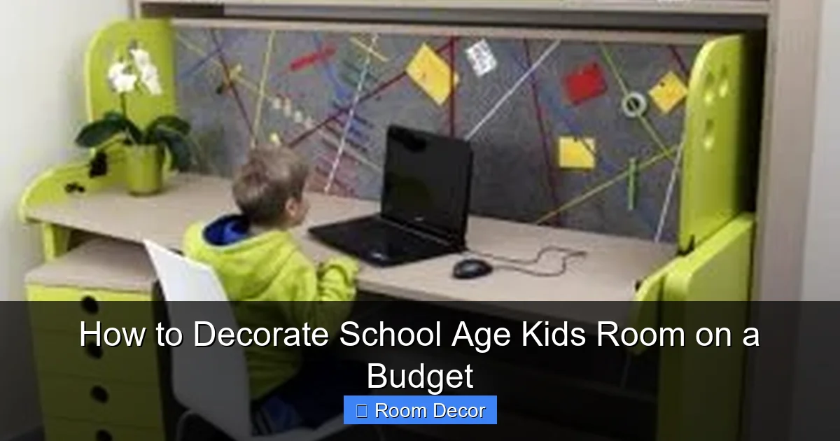 How to Decorate School Age Kids Room on a Budget