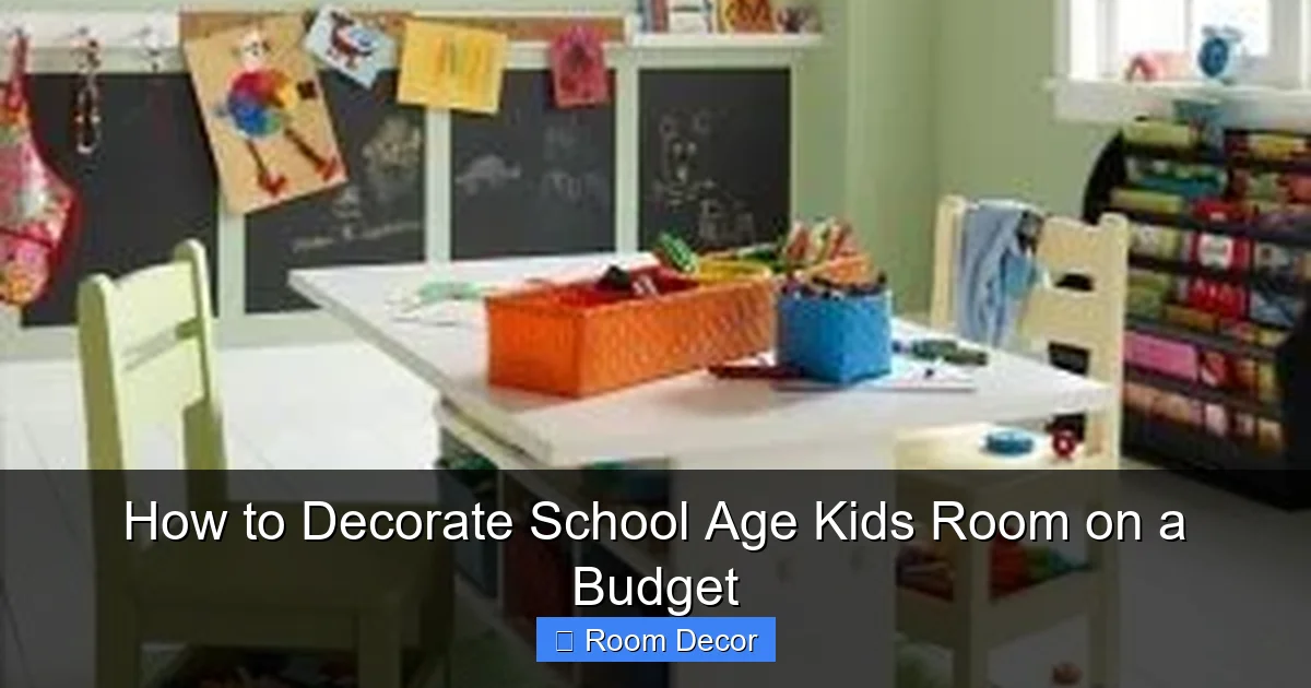How to Decorate School Age Kids Room on a Budget