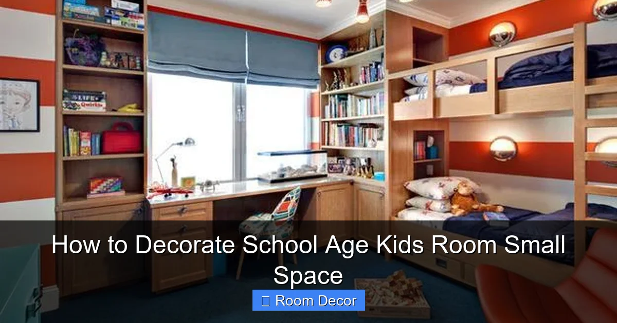 How to Decorate School Age Kids Room Small Space