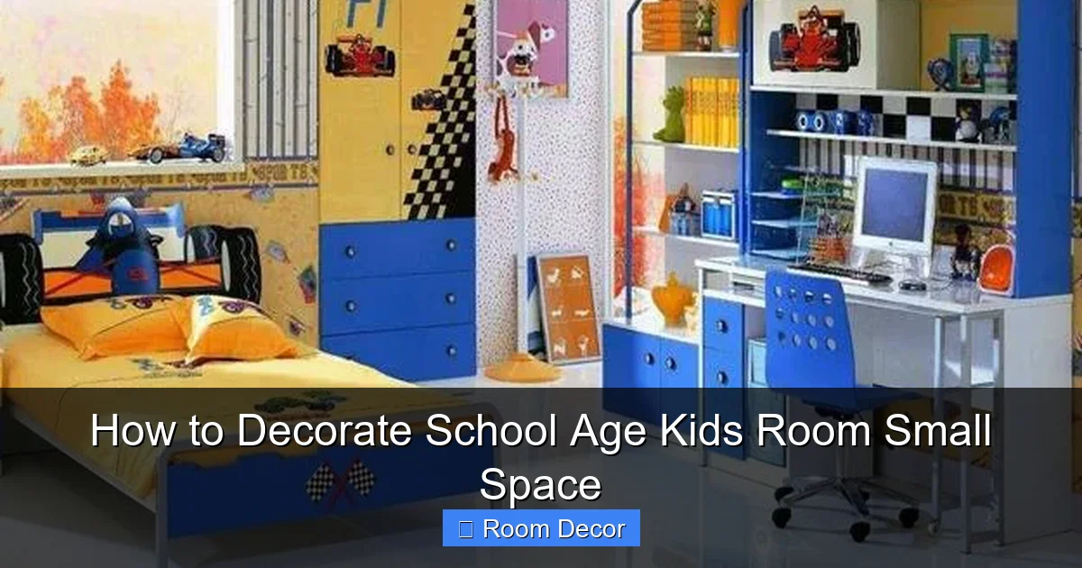 How to Decorate School Age Kids Room Small Space