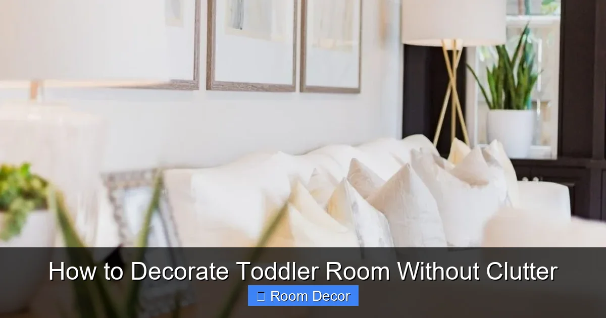 How to Decorate Toddler Room Without Clutter