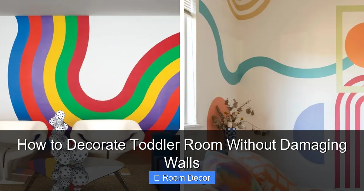 How to Decorate Toddler Room Without Damaging Walls