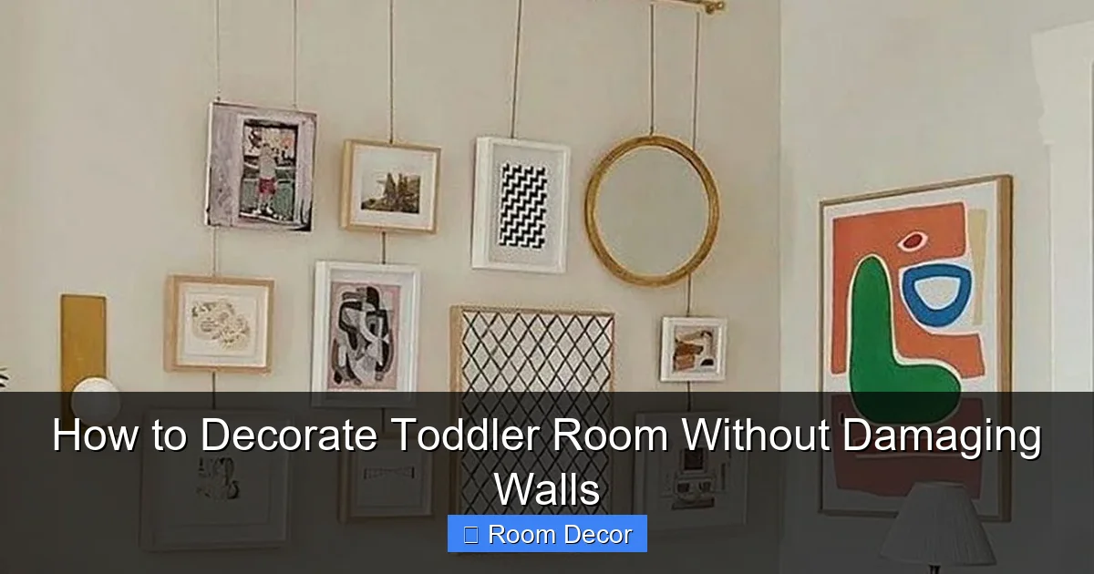 How to Decorate Toddler Room Without Damaging Walls