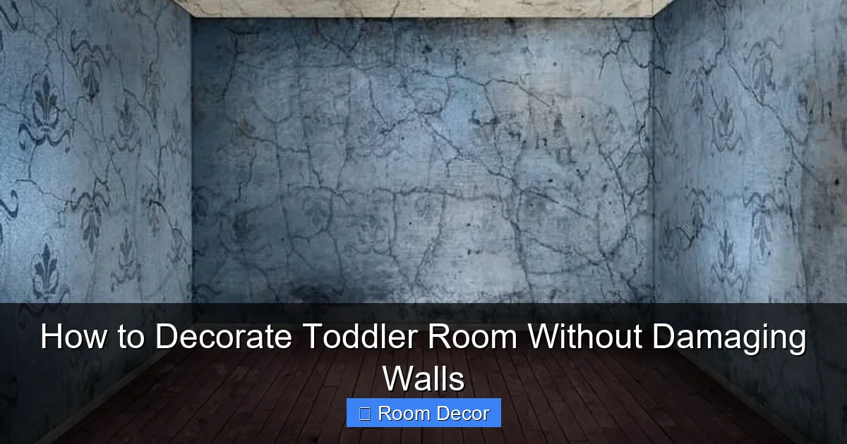 How to Decorate Toddler Room Without Damaging Walls