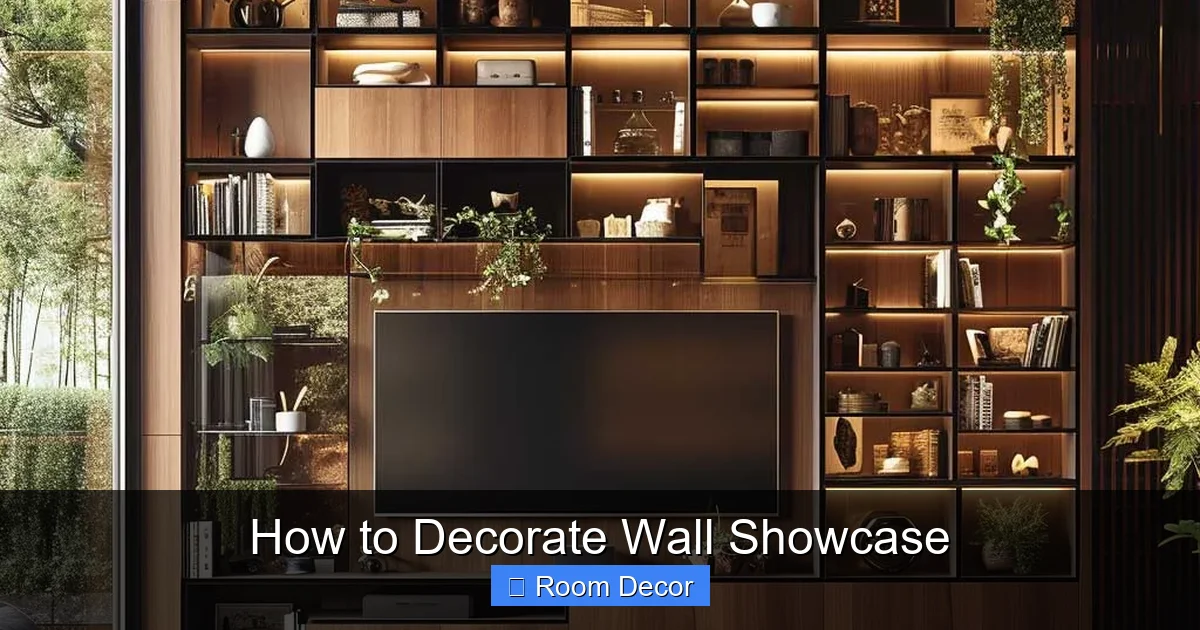 How to Decorate Wall Showcase