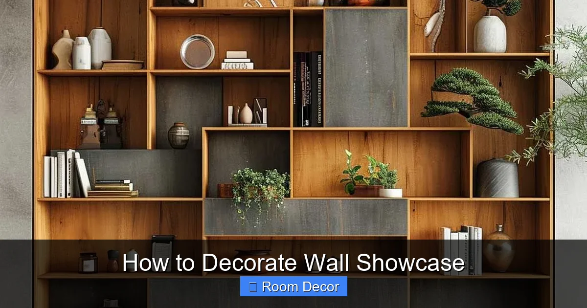 How to Decorate Wall Showcase