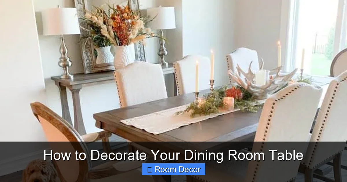 How to Decorate Your Dining Room Table