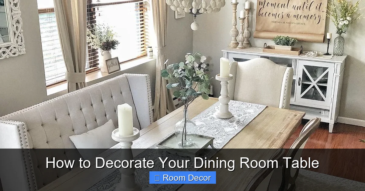 How to Decorate Your Dining Room Table