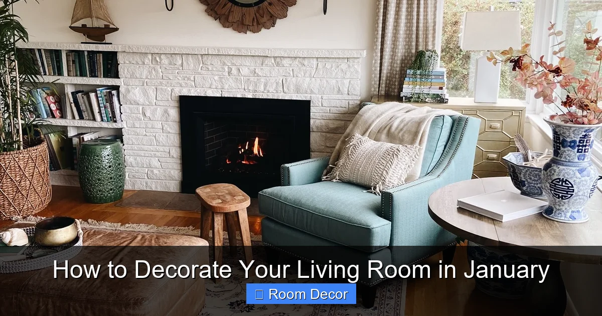 How to Decorate Your Living Room in January