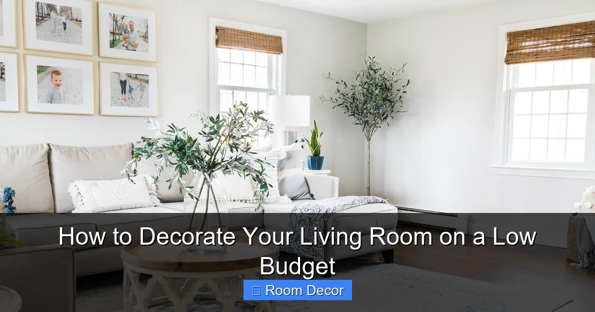 How to Decorate Your Living Room on a Low Budget