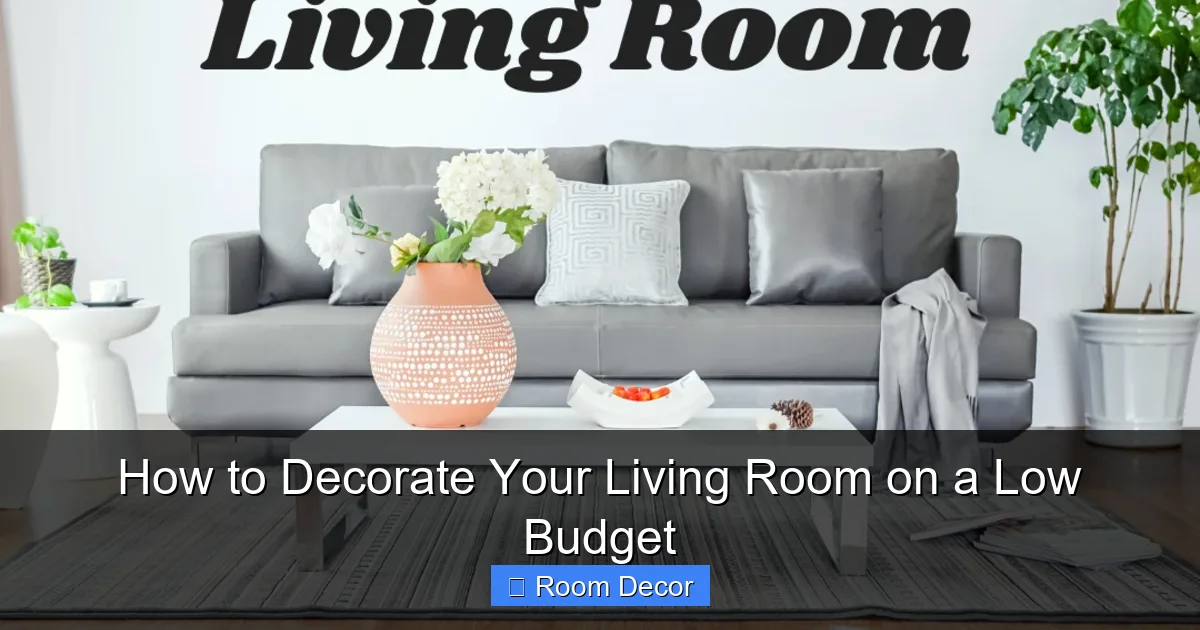 How to Decorate Your Living Room on a Low Budget
