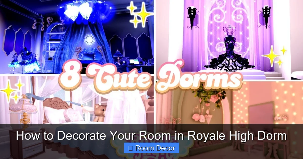 How to Decorate Your Room in Royale High Dorm