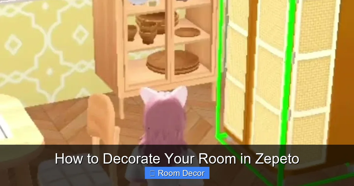 How to Decorate Your Room in Zepeto
