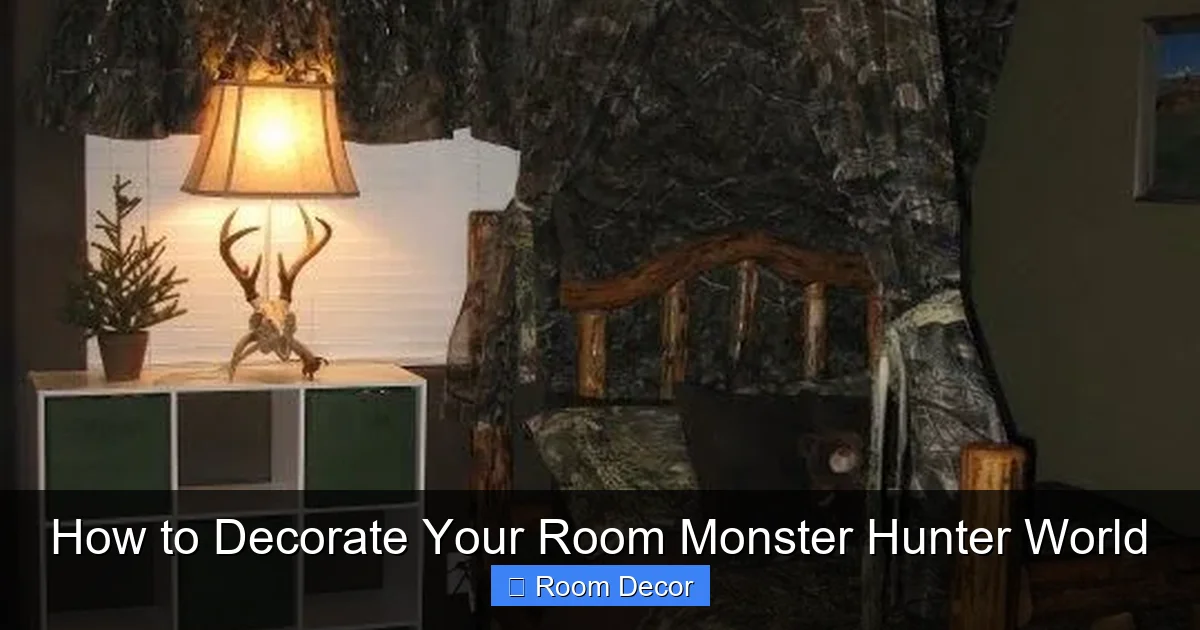 How to Decorate Your Room Monster Hunter World