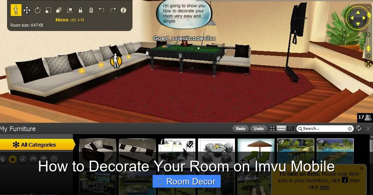 How to Decorate Your Room on Imvu Mobile