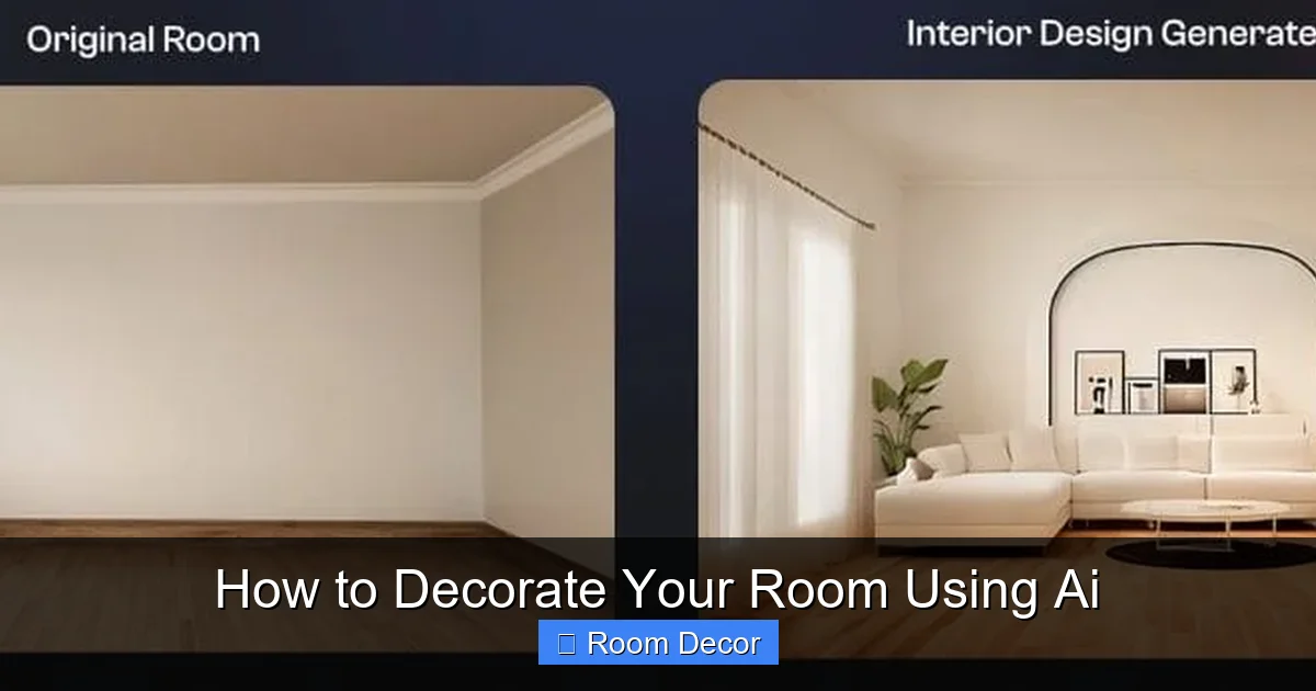How to Decorate Your Room Using Ai
