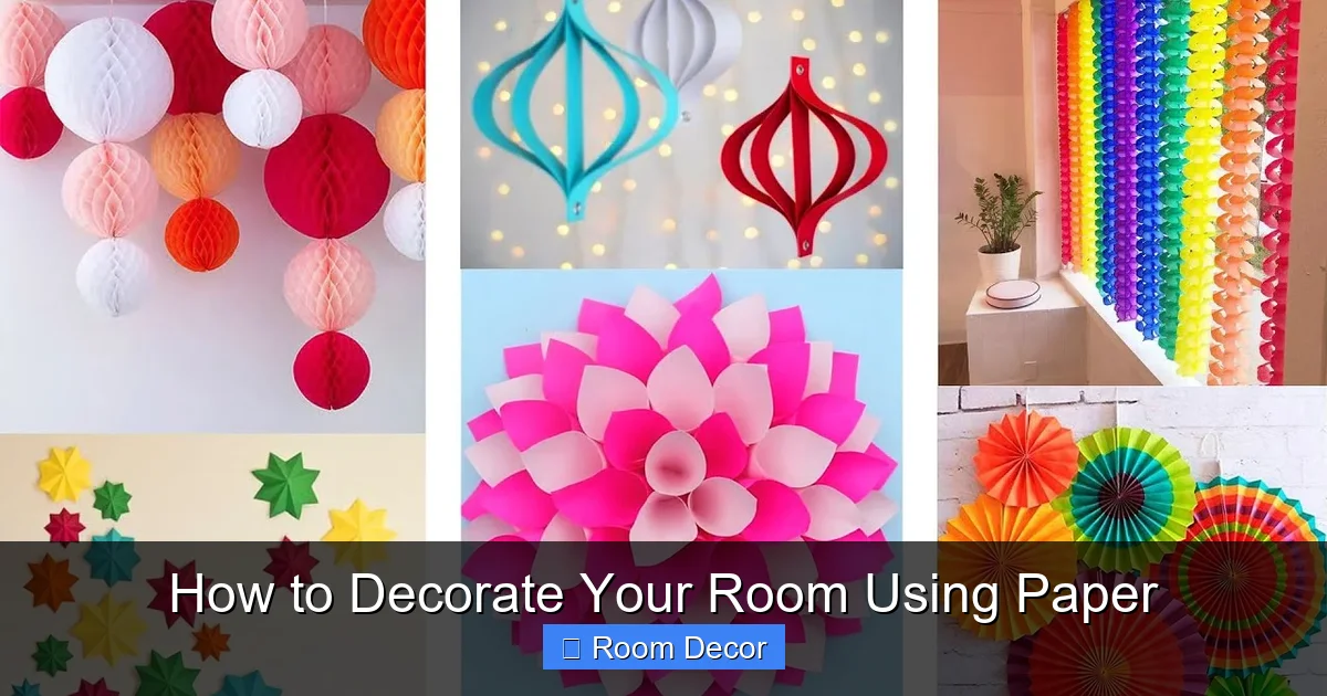 How to Decorate Your Room Using Paper