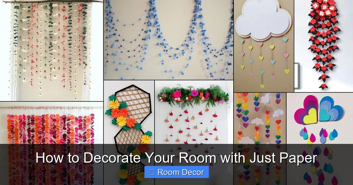 How to Decorate Your Room with Just Paper